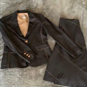 💼 Kenar Dark Navy Jacket & Skirt Set